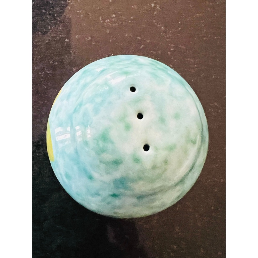 Stangl Stardust Salt Shaker Turquoise Blue Aqua Vintage Handpainted - Picture 4 of 5